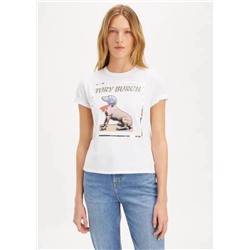 Женская хлопковая футболка ТОРИ БЕРЧ