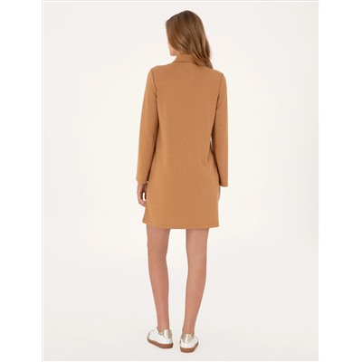 Camel Regular Fit Modal Kumaş Örme Elbise