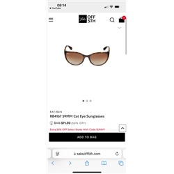 RB4167 59MM Cat Eye Sunglasses