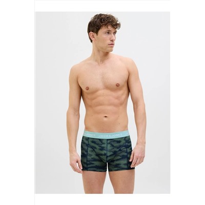 Jack & Jones JACK JONES Erkek Çiçek Desenli 6 lı Pamuklu Boxer 12277719