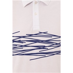 Erkek Beyaz Polo Yaka Tişört