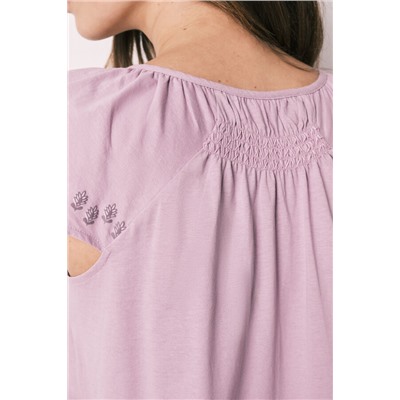 Camisón corto 100% algodón rosa