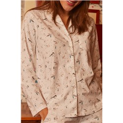 Волк Ночная Рубашка Экрю