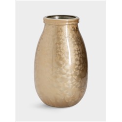 Ваза для цветов, 28 см, стекло, золотистая, Montana