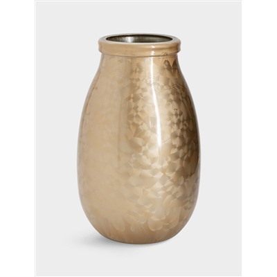 Ваза для цветов, 28 см, стекло, золотистая, Montana