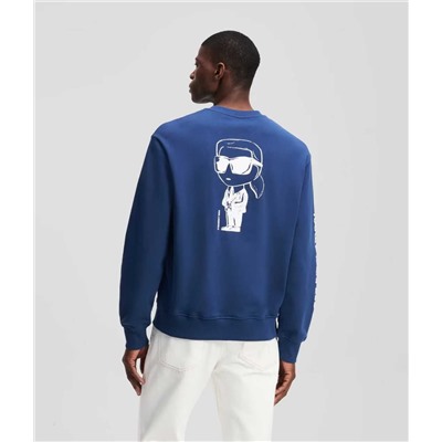 Свитер-пуловер с длинными рукавами и принтом на спине  КАР*Л 😎