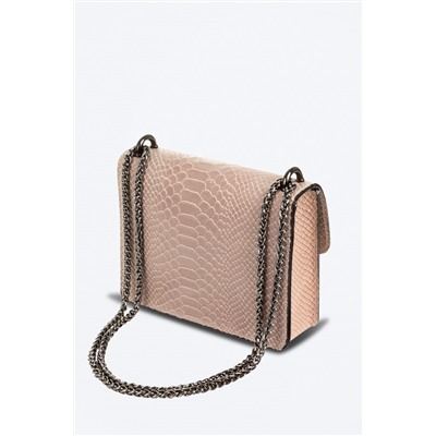 Bandolera de piel Lorenza Beige