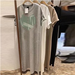 Хлопковая длинная футболка