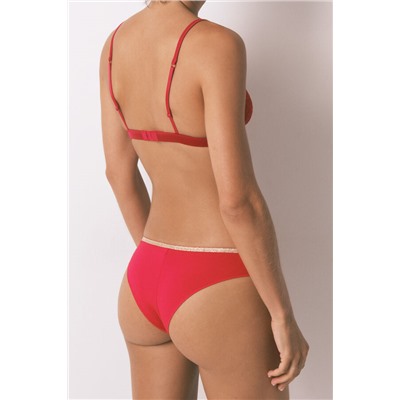 Braga clásica algodón rojo lurex