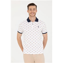 Erkek Beyaz Polo Yaka Tişört