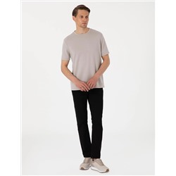 Siyah Straight Fit Jean Pantolon