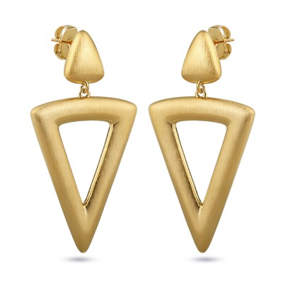 Серьги (покрытие сатиновое золото)