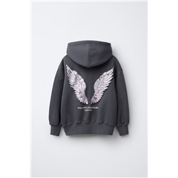 SUDADERA CAPUCHA ESTAMPADO
