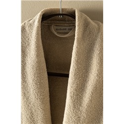Eleta Şalyaka %100 Pamuk Unisex Bornoz - Bej