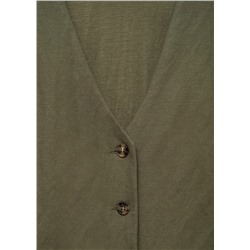 Vestido corto botones