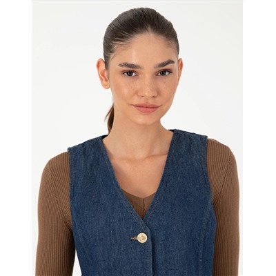 İndigo Slim Fit Yelek