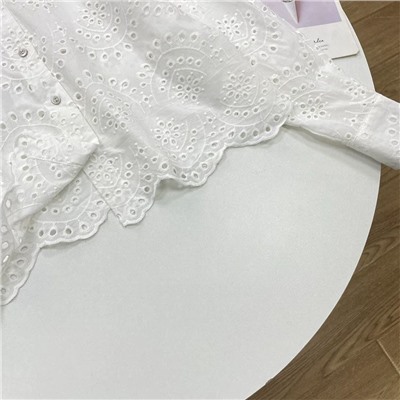 Женская ажурная свободная рубашка , экспорт (4 цвета) ОНЛ*И