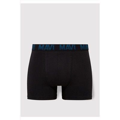 Mavi 5li Siyah Basic Boxer 0910619-900