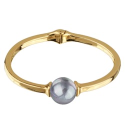 Браслет (Майорка серо-голубая 16мм; покрытие золото), Есть комплект