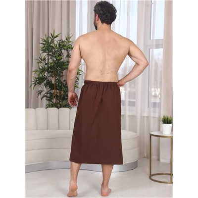 Накидка вафельная мужская с вышивкой