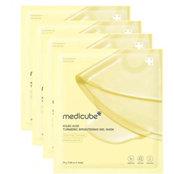 Гидрогелевые маски для лица Желтая  Medicub*e с PDRN 4шт набор