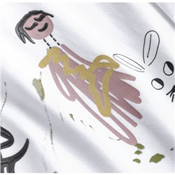 Женская футболка с интересным принтом   ДЖЕЙ*ЭН*БИ*УАЙ