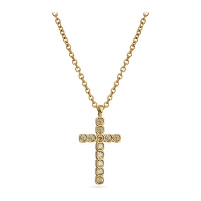 Кулон Теннис (кристаллы SW шампань 4мм; покрытие золото) 50-55см, Есть комплект