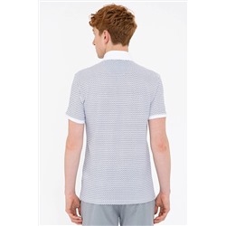 Erkek Beyaz Polo Yaka Tişört