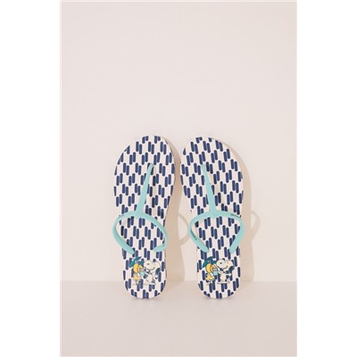 Chanclas print geométrico Snoopy