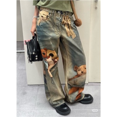 Женские оригинальные джинсовые брюки в стиле ретро   Acn*e Studio*s