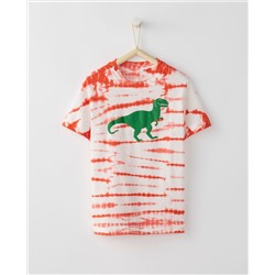 Tie Dye Art Tee In Sueded Jersey