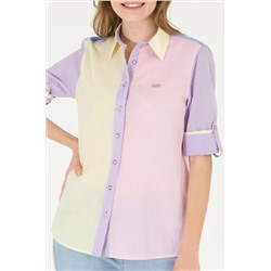 Kadın Manolya Uzun Kollu Gömlek