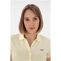 Kadın Limon Basic Polo Yaka Tişört