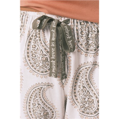Pantalón largo 100% algodón paisley