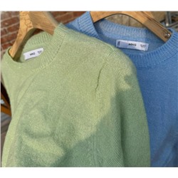 Шерстяной пуловер с длинными рукавами и круглым вырезом MANG*O (экспорт в Испанию)