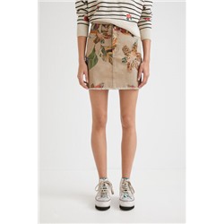 Minifalda de camuflaje floral