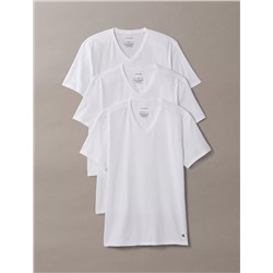 Cotton Stretch Blend 3-Pack Slim Fit V-Neck T-Shirt