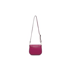 Bandolera de piel Tex Violeta