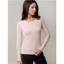 Лонгслив из премиального хлопка с эластаном