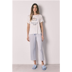 Pijama largo Cinnamoroll estampado geométrico