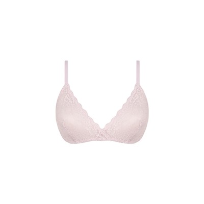 Sujetador triangular NATURAL encaje rosa