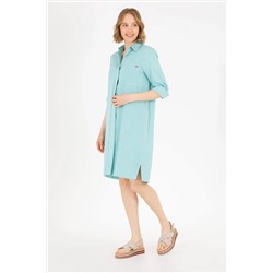 Kadın Mint Dokuma Elbise