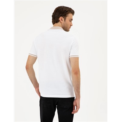 Beyaz Slim Fit Tişört