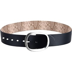 Calvin Klein Women's Two-in-One Flip-to-Reverse Statement Buckle Wide Fashion Reversible Belt (Regular & Plus Sizes)