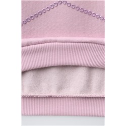 STAR EMBOSSED SHINY SWEATSHIRT