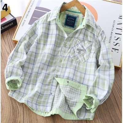 Хлопковая рубашка для мальчиков