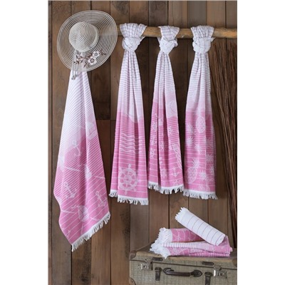 Mariva home, Havlu Peştemal, Plaj Havlusu, Banyo Havlusu, Midye Desen