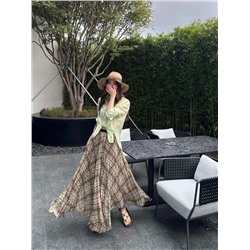 Свободная, расклешенная юбка во французском стиле (2 цвета) Макс Мар*а