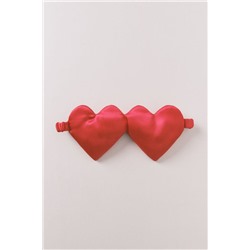 Antifaz dormir corazones rojo