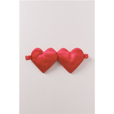 Antifaz dormir corazones rojo